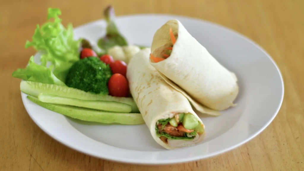 Veggie Wrap Meal Prep Vegetarian