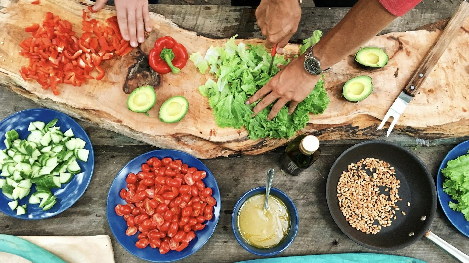 Preparing ingredients as part of the Meal Prep Ideas image